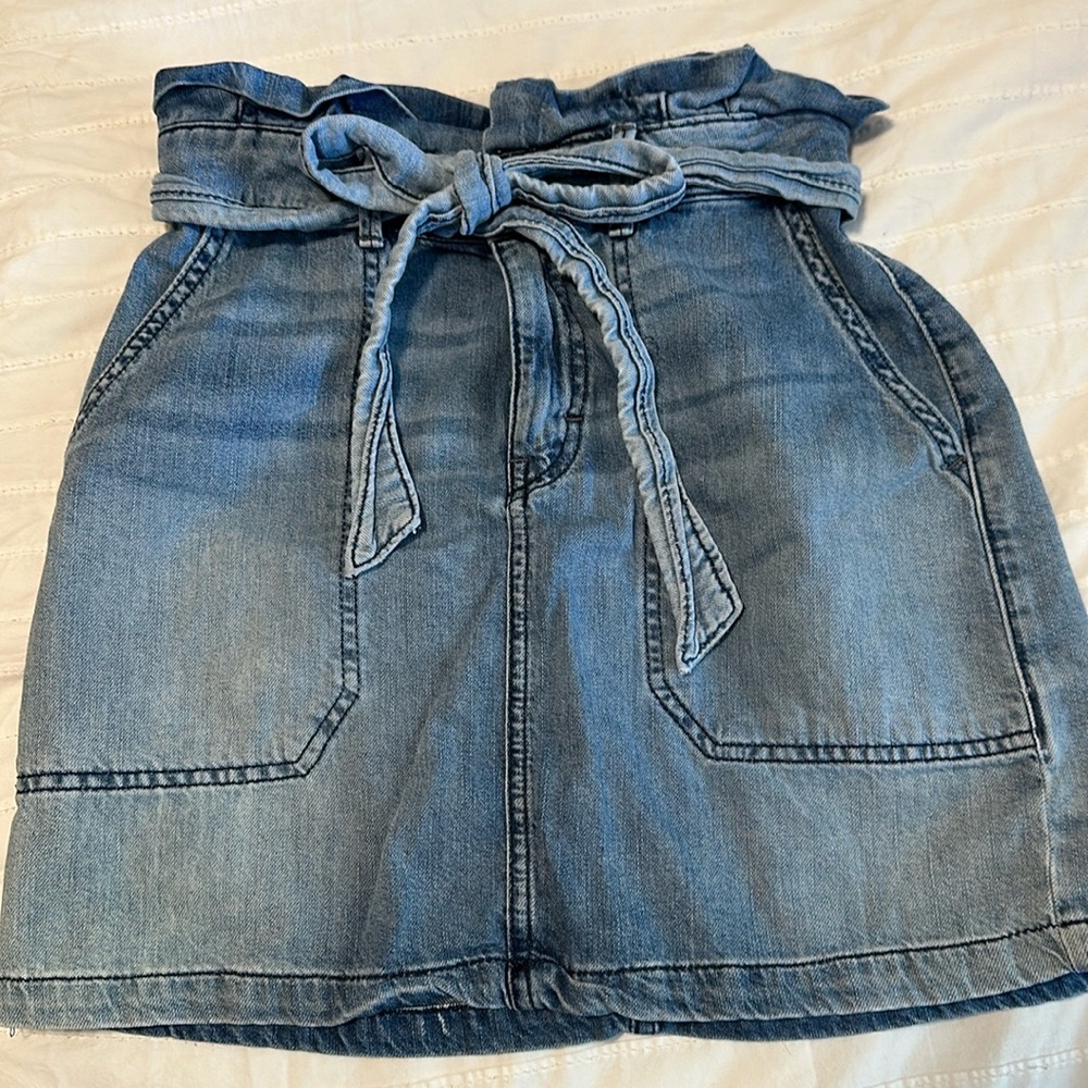 Free People - soft denim skirt